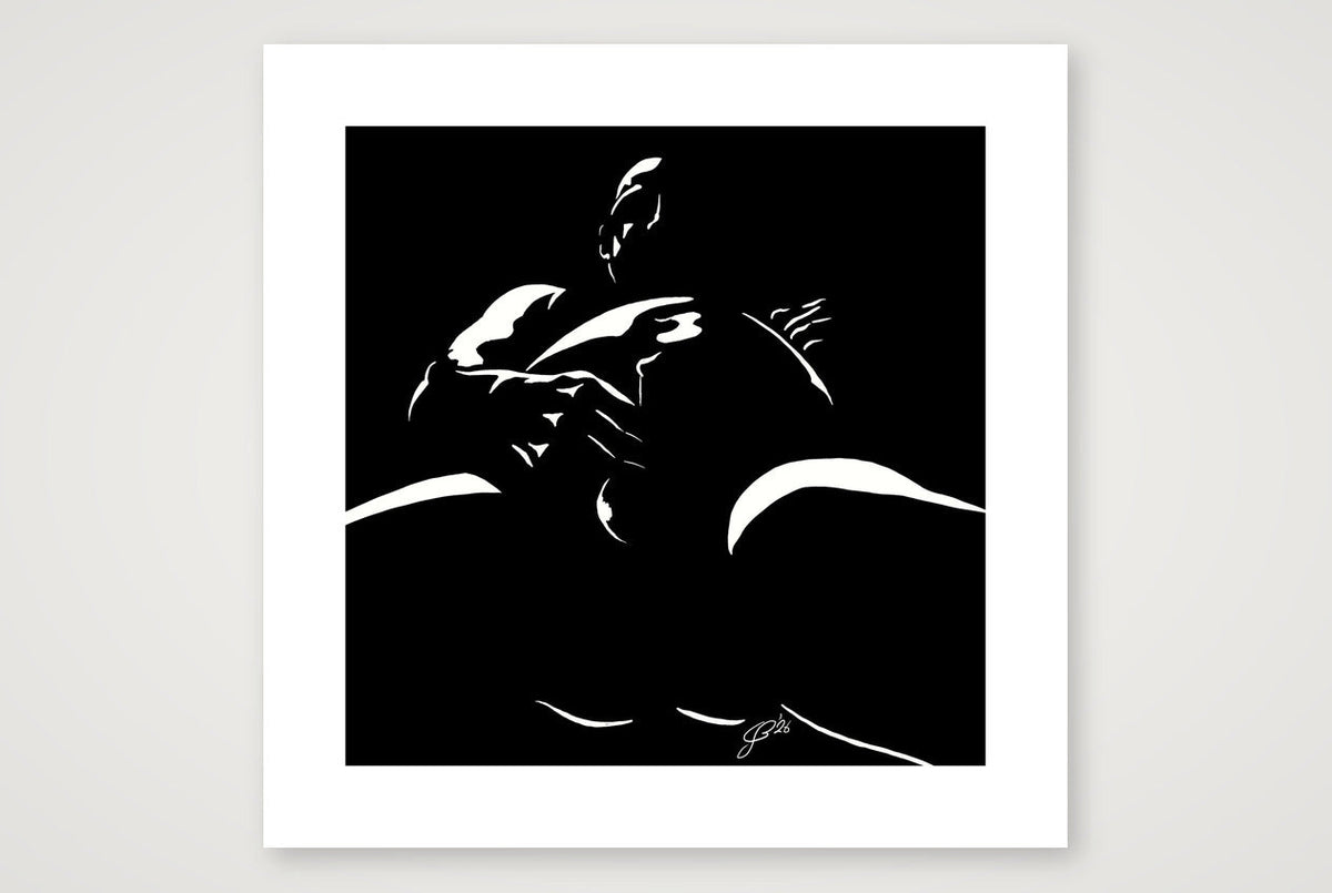 POV Pete “Negative space Bear” — 50×50cm, 20×20" Print only