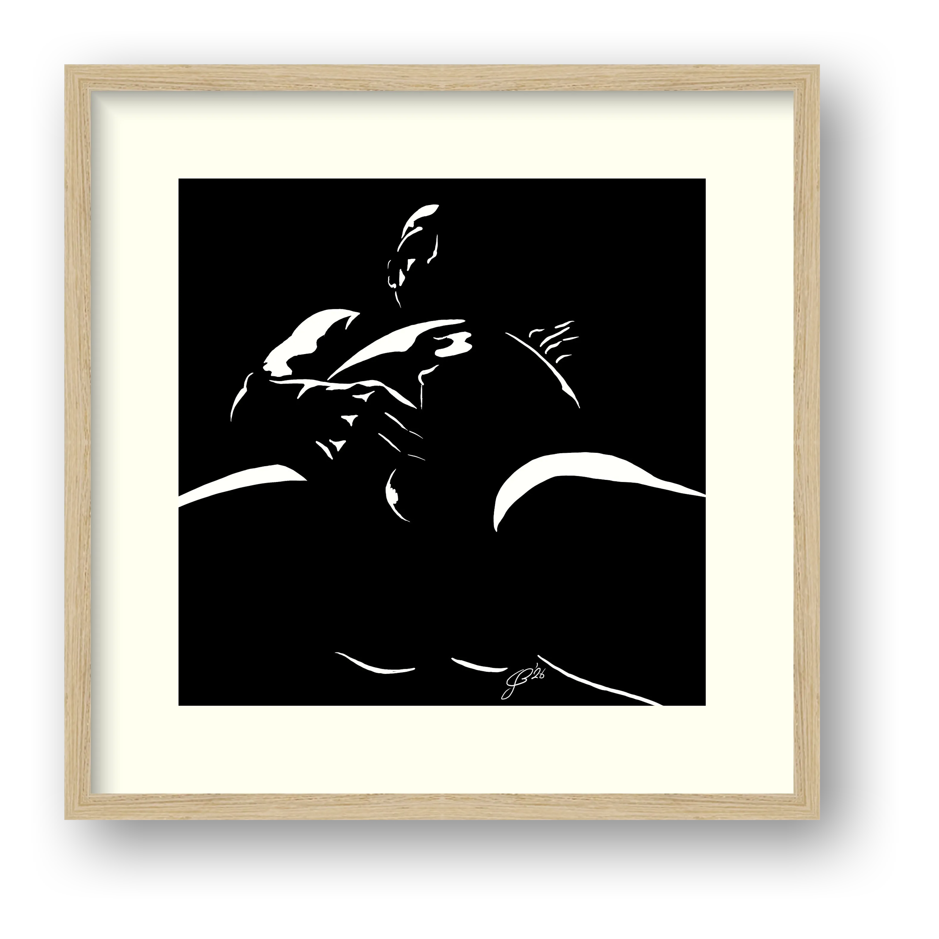 POV Pete “Negative space Bear” — framed