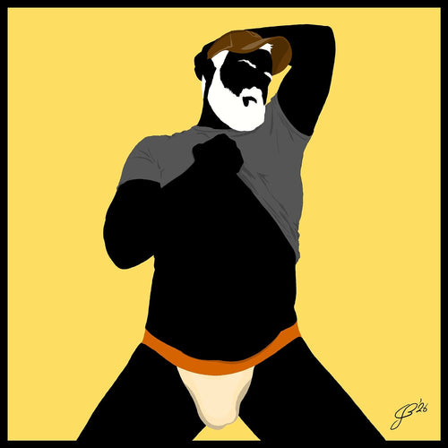 Ben - Bear flag colours Art - Yellow
