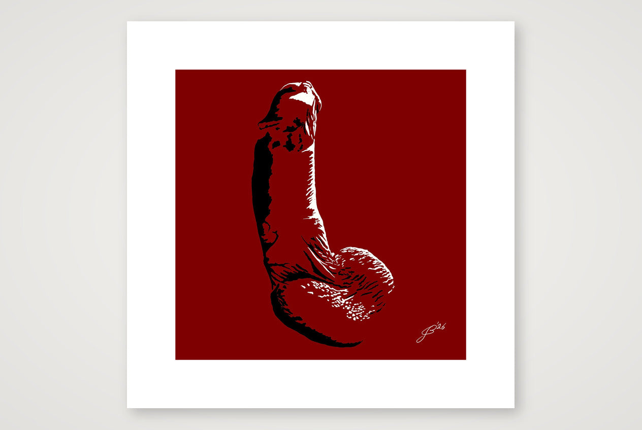 Otto’s Dick Pic — 40×40cm, 16×16" Print only