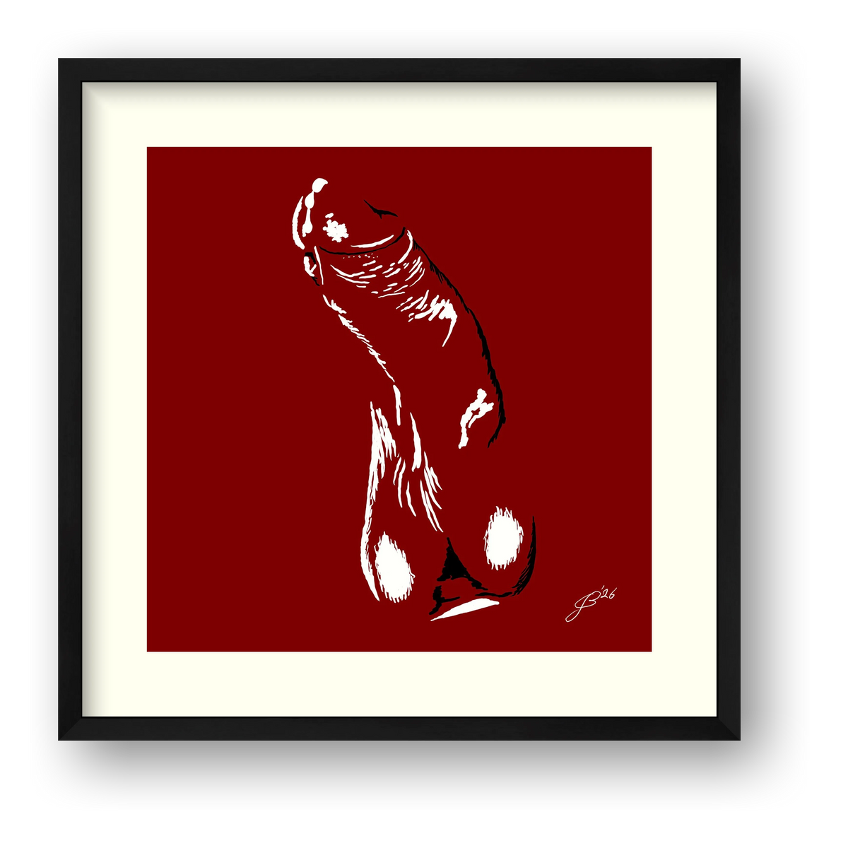Phallic Art - Gerhard — framed