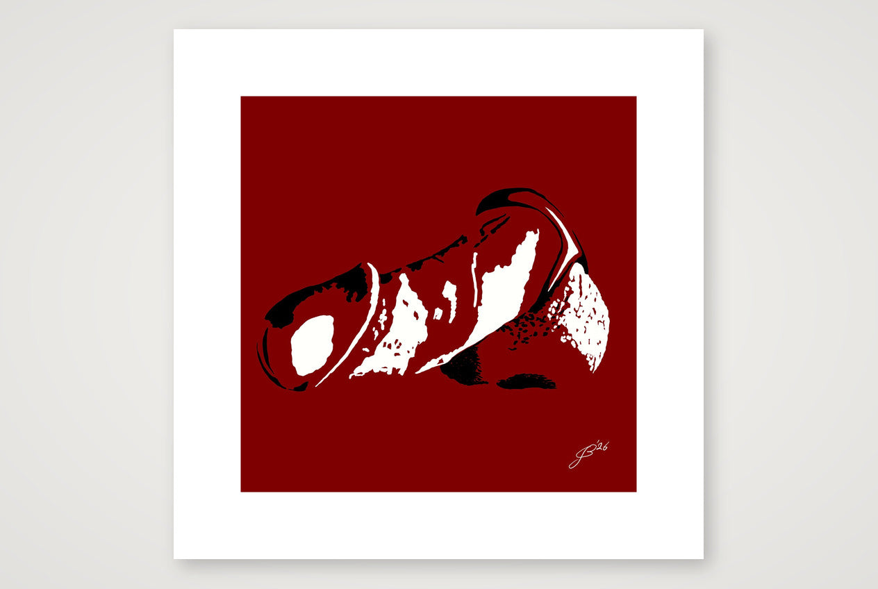 Ernesto’s Dick Pic — 30×30cm, 12×12" Print only