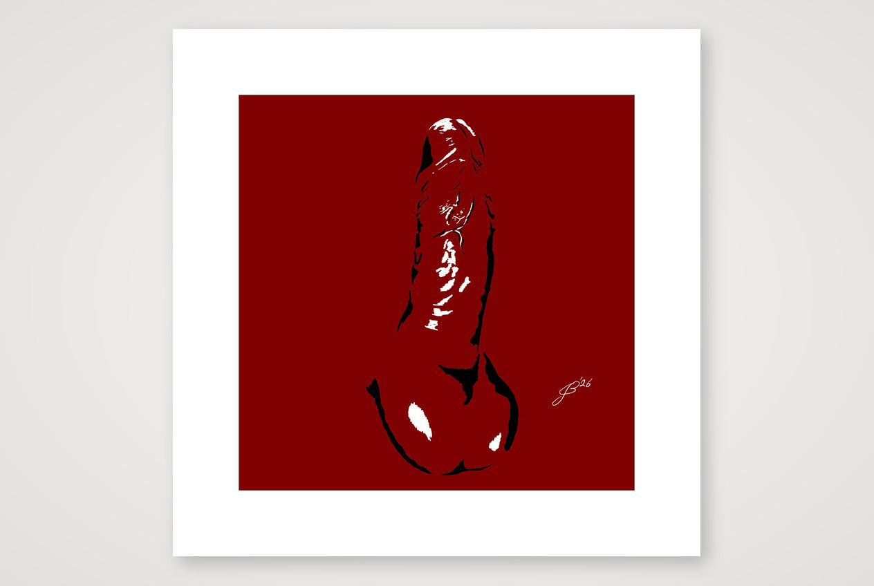 Carlos’s Dick Pic — 40×40cm, 16×16" Print only