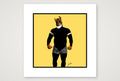 Buck - Bear flag colours Art - Yellow — 30×30cm, 12×12" Print only