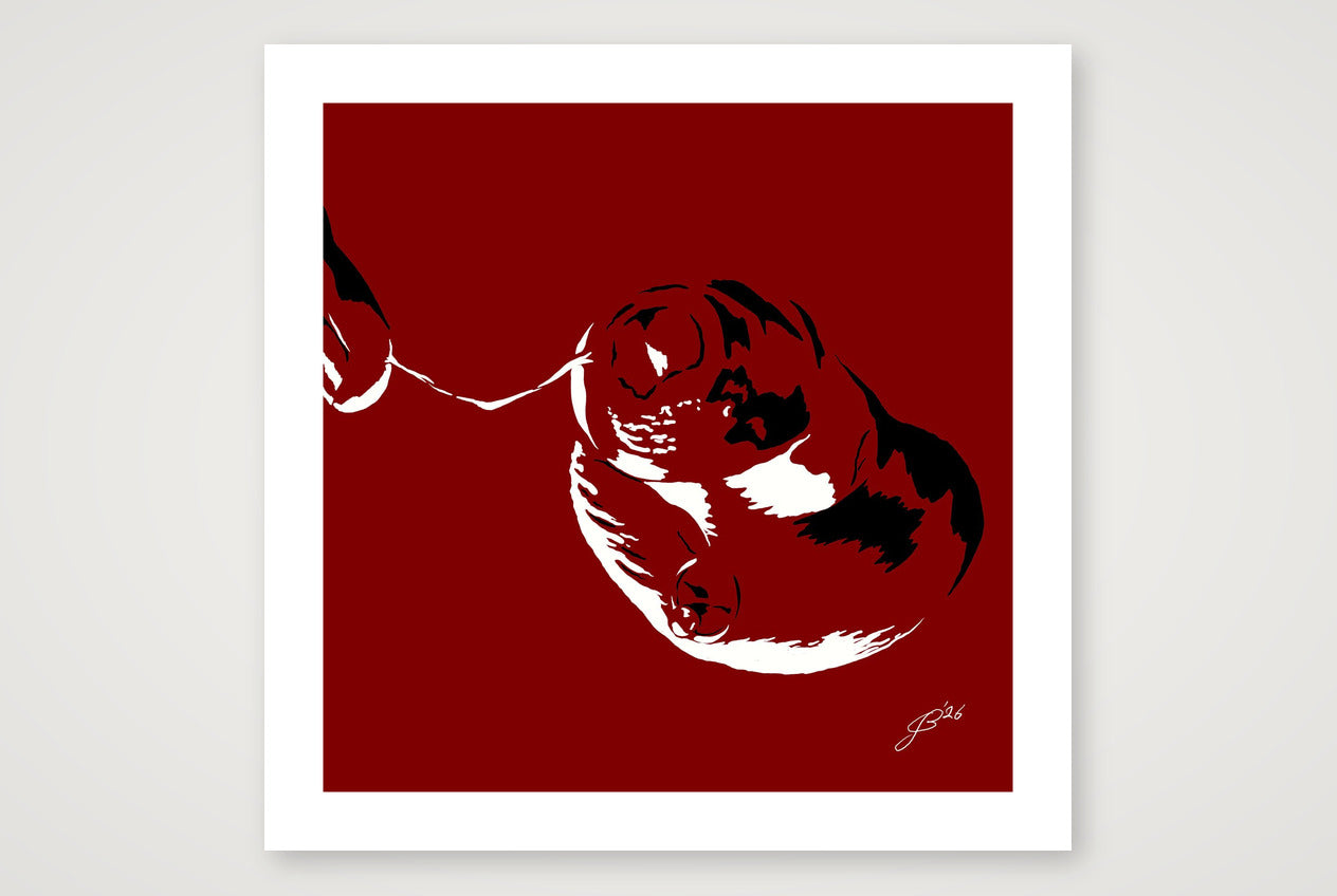 Theo’s Dick Pic — 70×70cm, 28×28" Print only