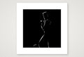 Leather Louis “Negative space Bear” — 30×30cm, 12×12" Print only