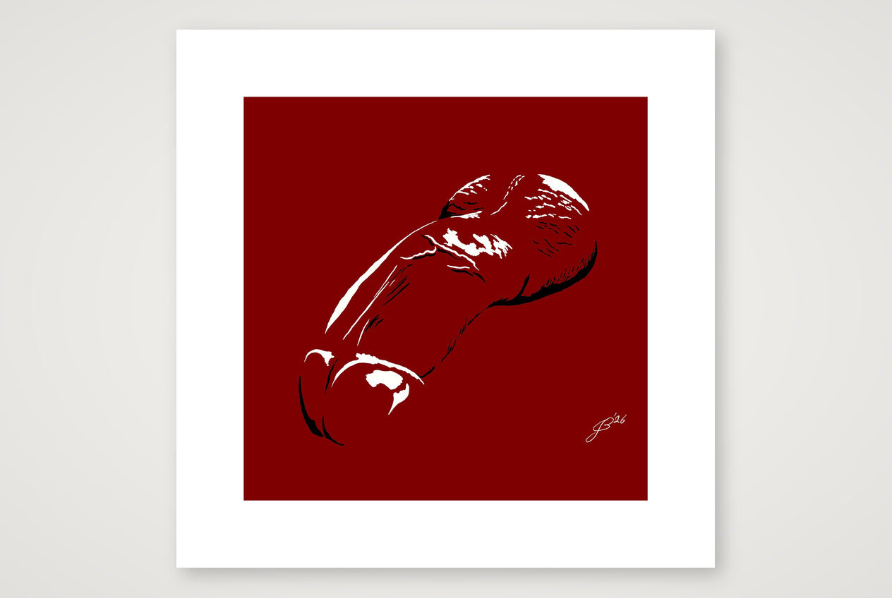 Yorik’s Dick Pic — 40×40cm, 16×16" Print only