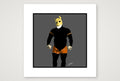 Buck - Bear flag colours Art - Grey — 30×30cm, 12×12" Print only