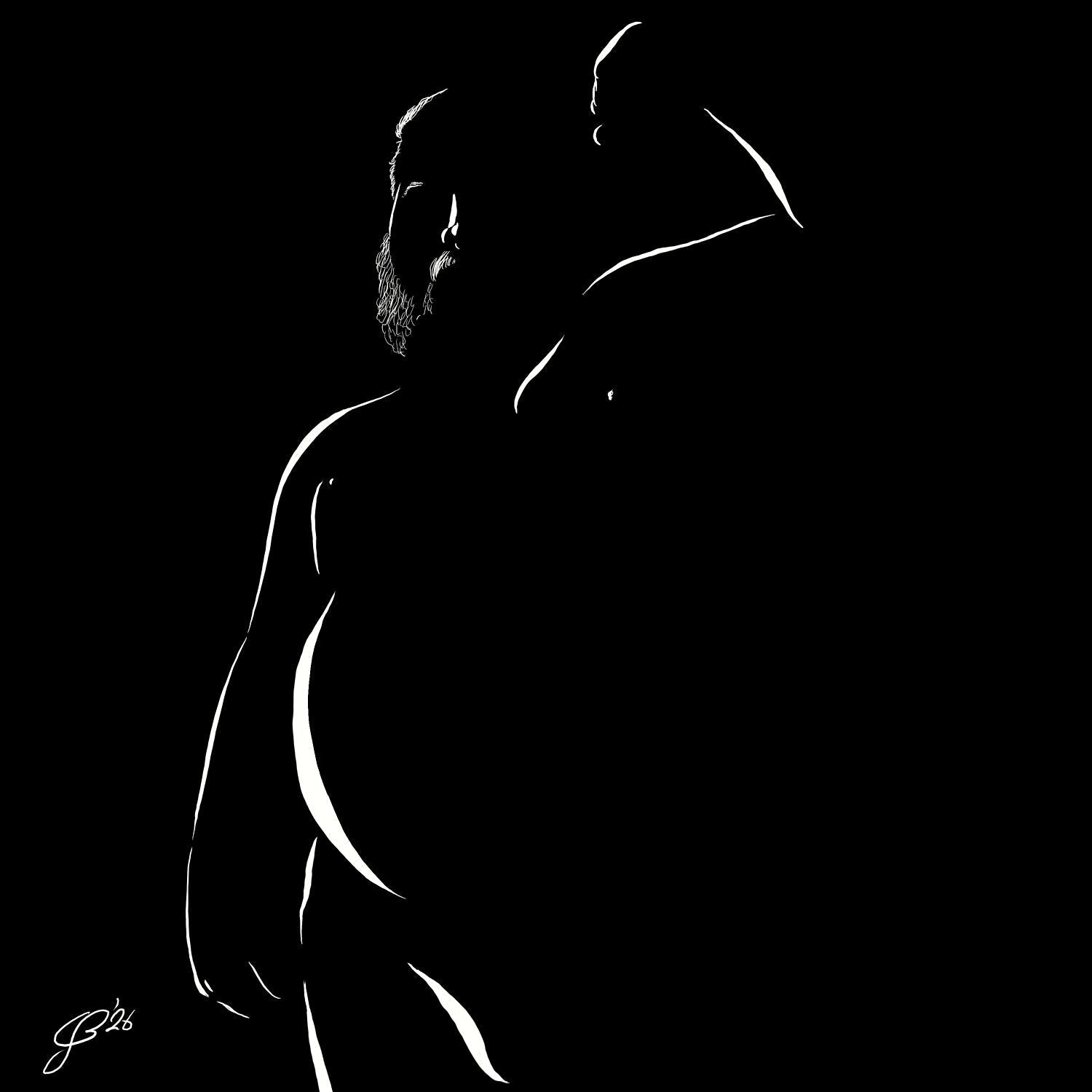 Nipples Nick “Negative space Bear”