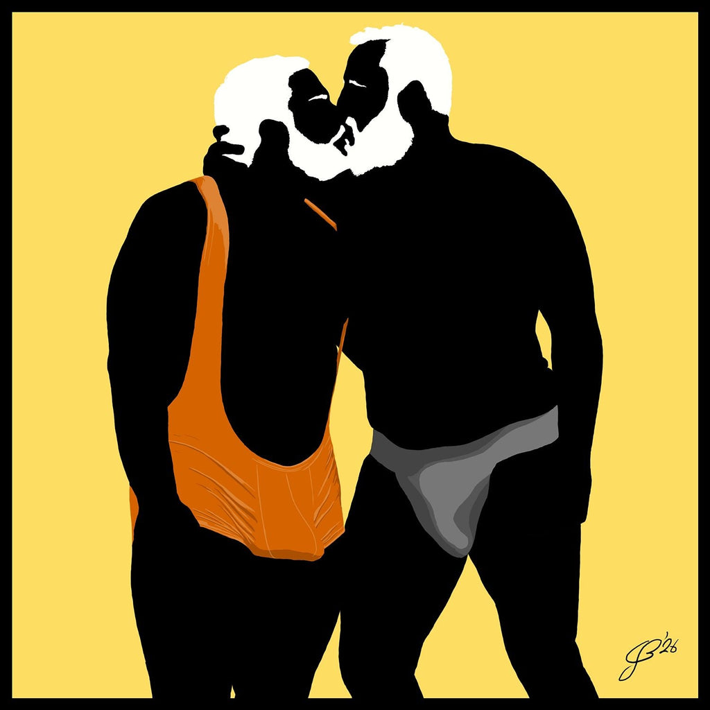 Mark & Steve - Bear flag colours Art - Yellow