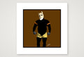 Buck - Bear flag colours Art - Brown — 30×30cm, 12×12" Print only
