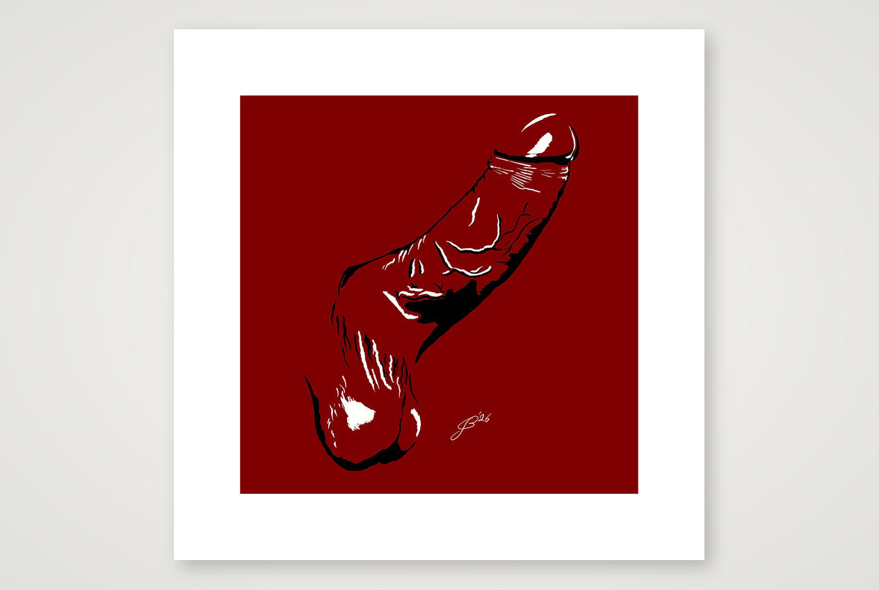 Ralph’s Dick Pic — 40×40cm, 16×16" Print only