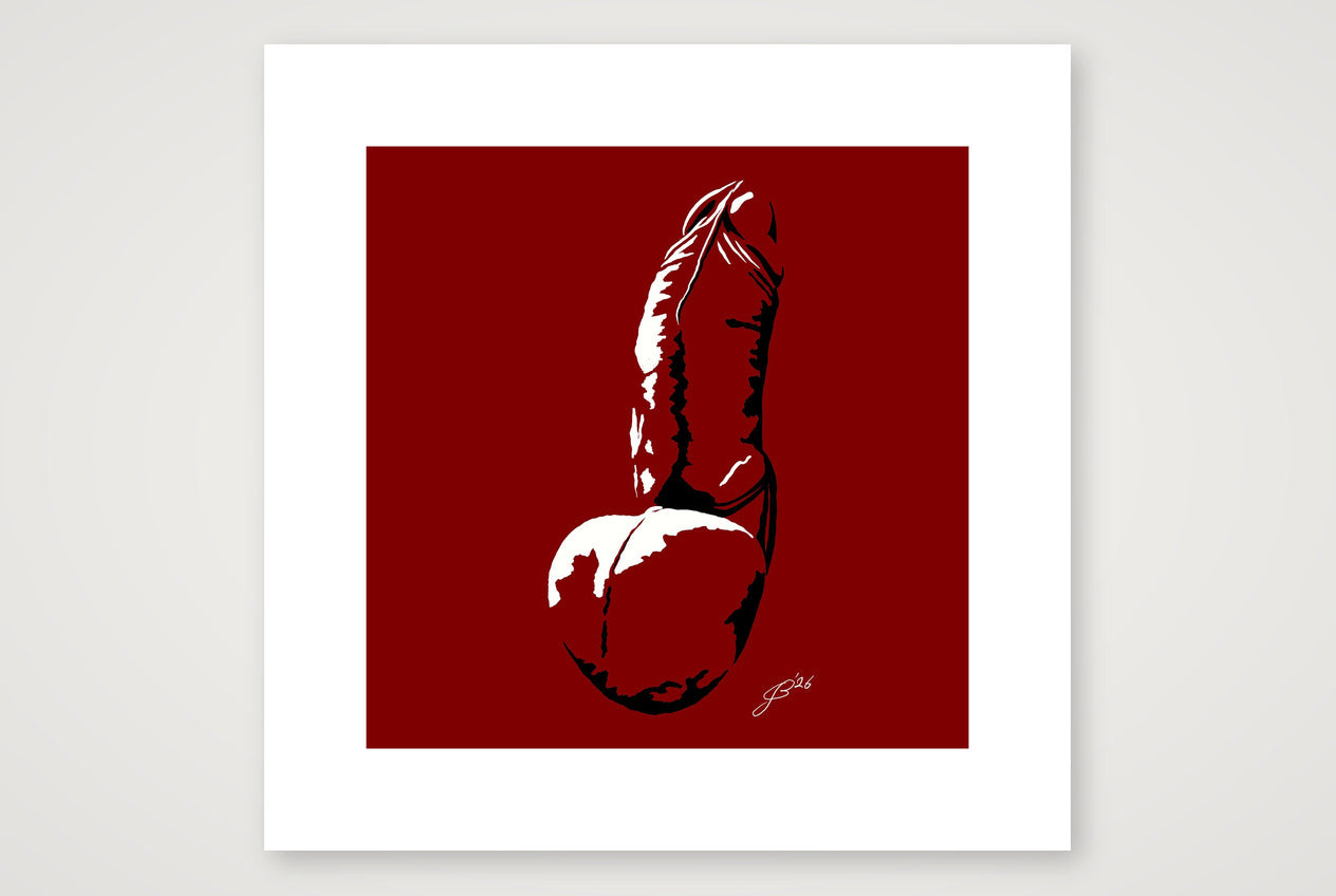 Leo’s Dick Pic — 30×30cm, 12×12" Print only
