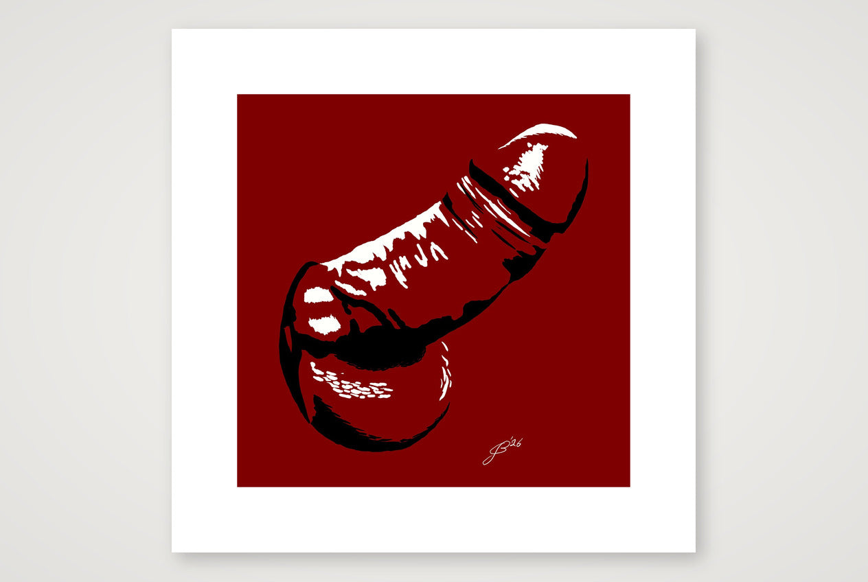 Kelso’s Dick Pic — 40×40cm, 16×16" Print only