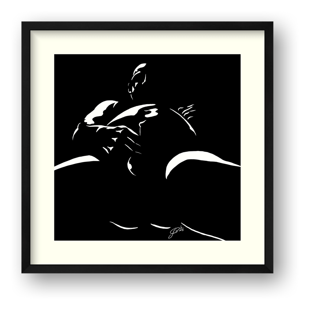 POV Pete “Negative space Bear” — framed