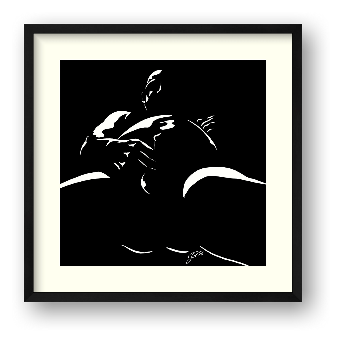 POV Pete “Negative space Bear” — framed