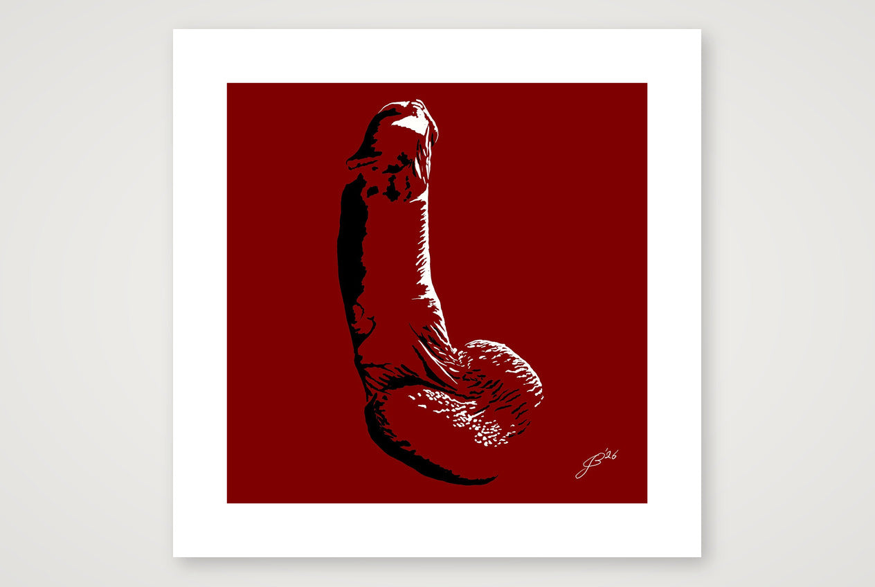 Otto’s Dick Pic — 50×50cm, 20×20" Print only
