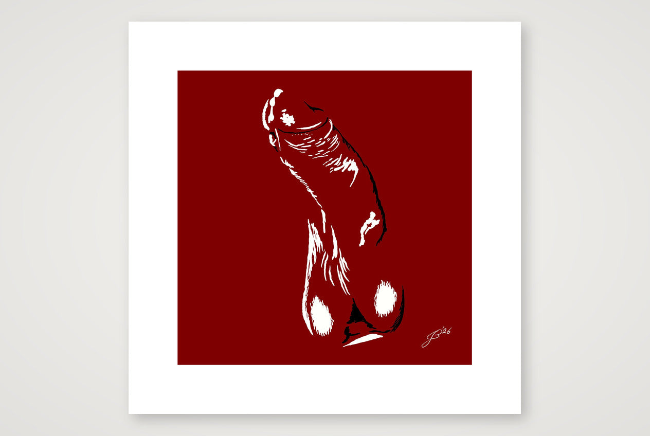 Gerhard’s Dick Pic — 40×40cm, 16×16" Print only