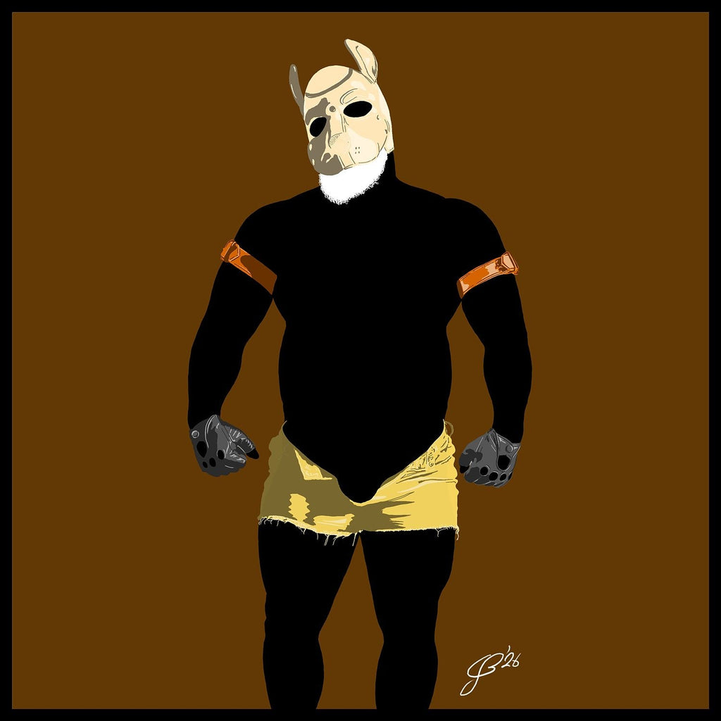 Buck - Bear flag colours Art - Brown
