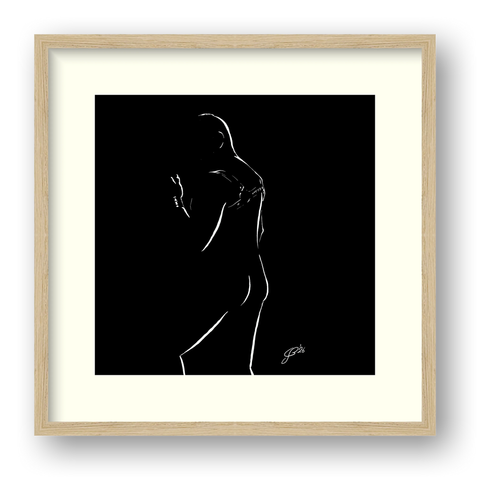 Jack “Negative space Bear” — framed